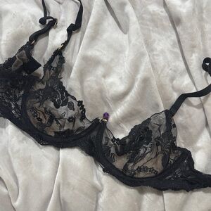 Elegant Black Lace Bra